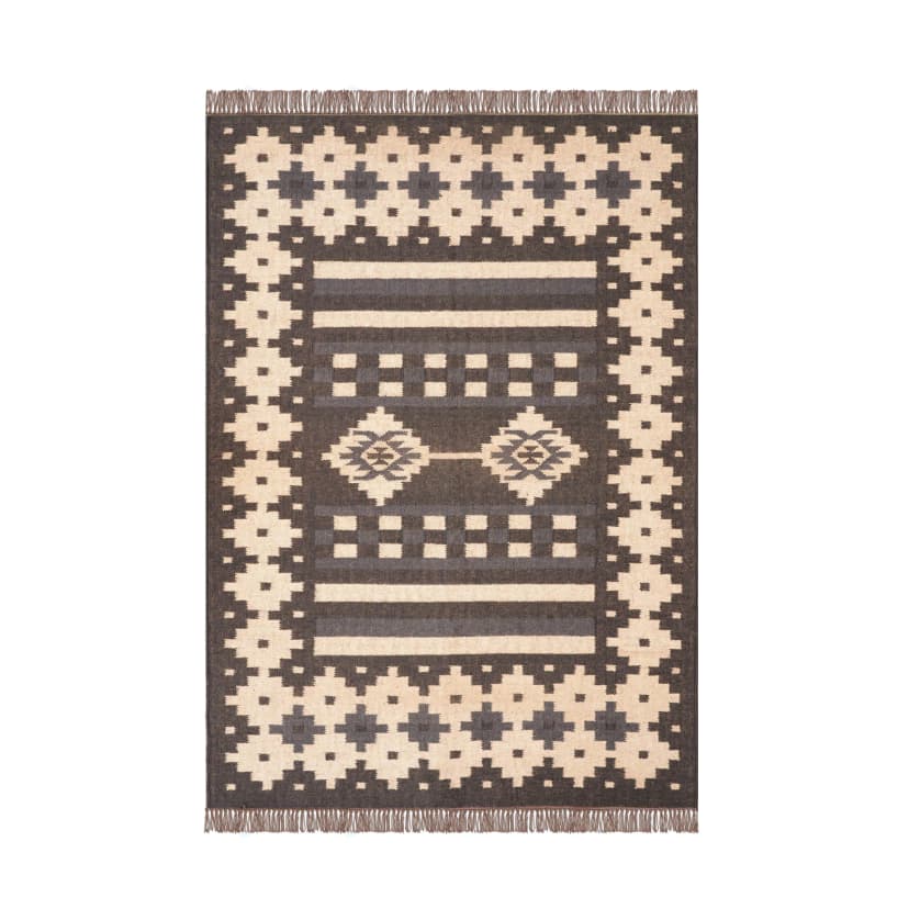 Rugs For Home Decor Vintage Black with Off White Design Wool Jute Rug Traditional Kilim Rug Indian Rug Oushak Rug Vintage Kilim Rugs