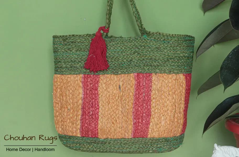 Jute hand best sale purse