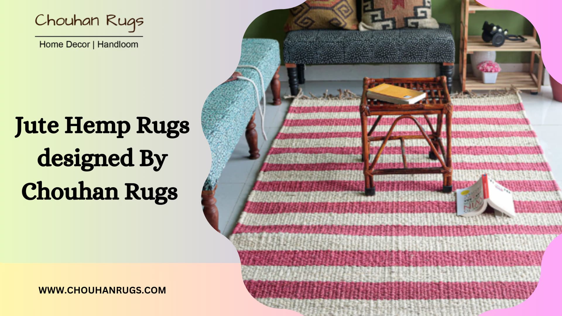 Jute Hemp Rugs designed By Chouhan Rugs